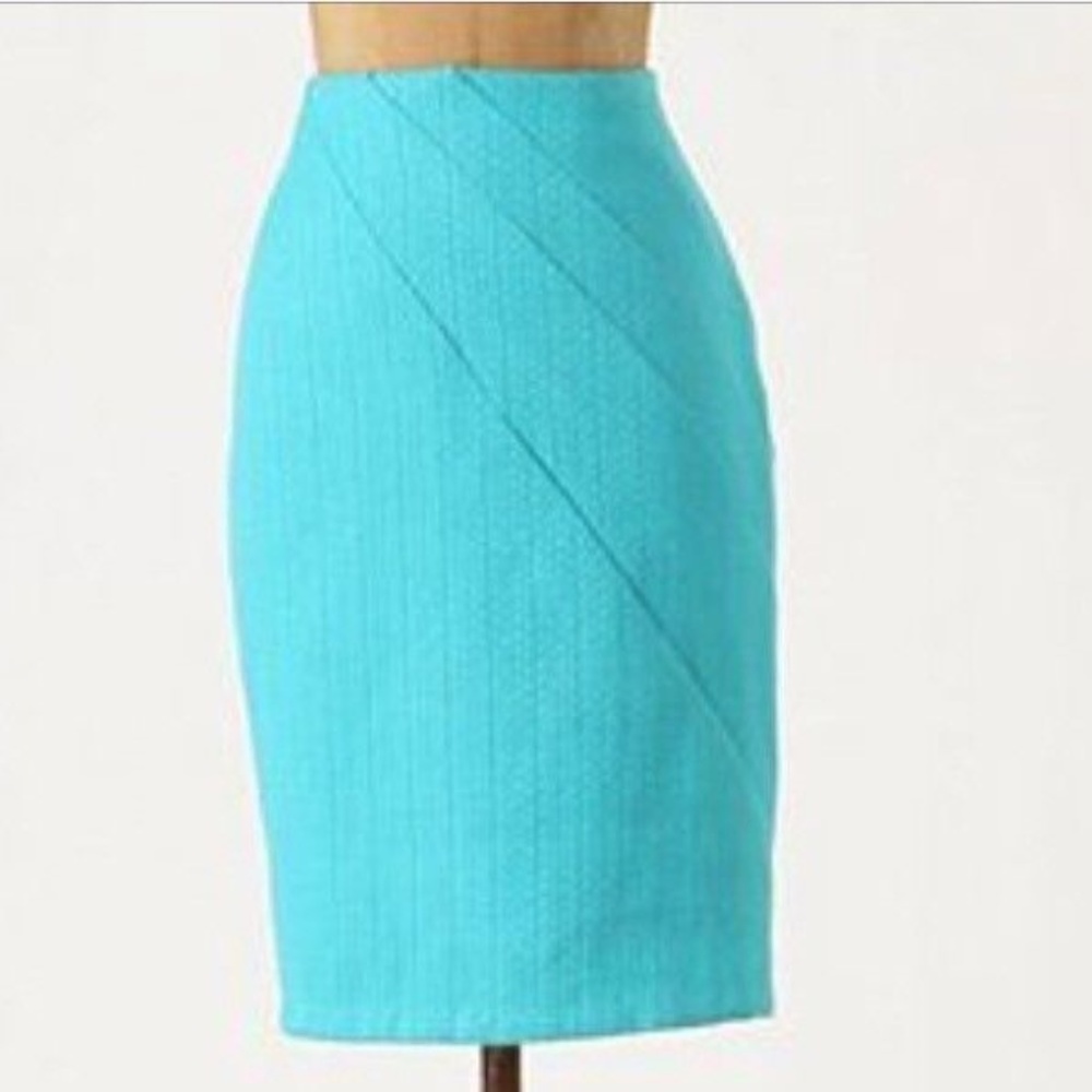 Anthropologie Eva Franco san pedro turquoise skirt